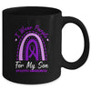 I Wear Purple Son Epilepsy Awareness Rainbow Mom Dad Mug Coffee Mug | Teecentury.com