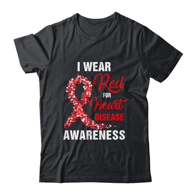 I Wear Red For Heart Disease Awareness Month In February Shirt & Hoodie | teecentury