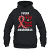 I Wear Red For Heart Disease Awareness Month In February Shirt & Hoodie | teecentury