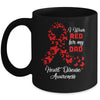 I Wear Red For My Dad Heart Disease Awareness Mug Coffee Mug | Teecentury.com