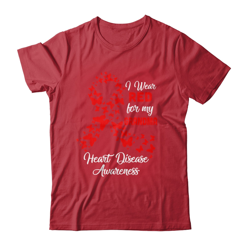 I Wear Red For My Grandma Heart Disease Awareness T-Shirt & Hoodie | Teecentury.com
