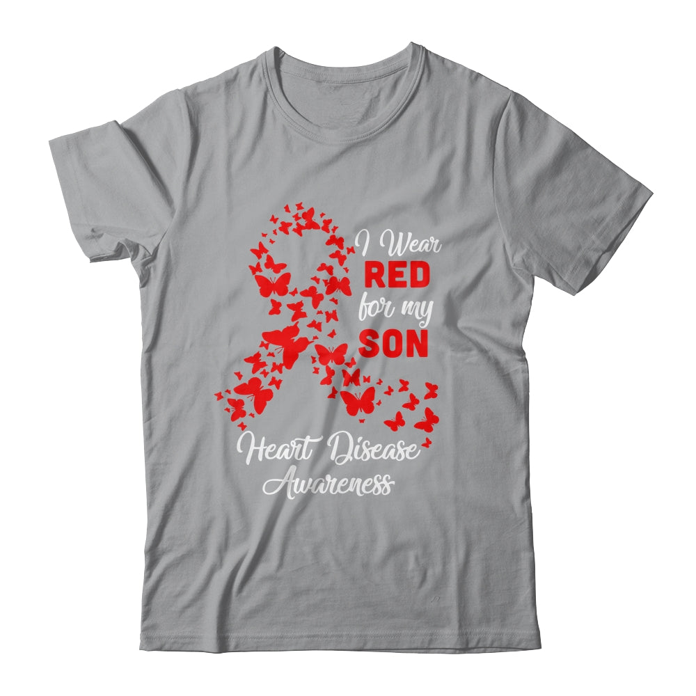 I Wear Red For My Son Heart Disease Awareness T-Shirt & Hoodie | Teecentury.com