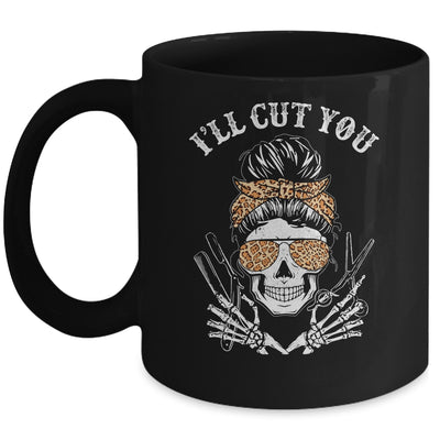 I Will Cut You Skull Funny Hairdresser Halloween Mug Coffee Mug | Teecentury.com