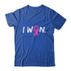 I Won Survivor Breast Cancer Awareness Warrior Pink Ribbon Shirt & Hoodie | teecentury