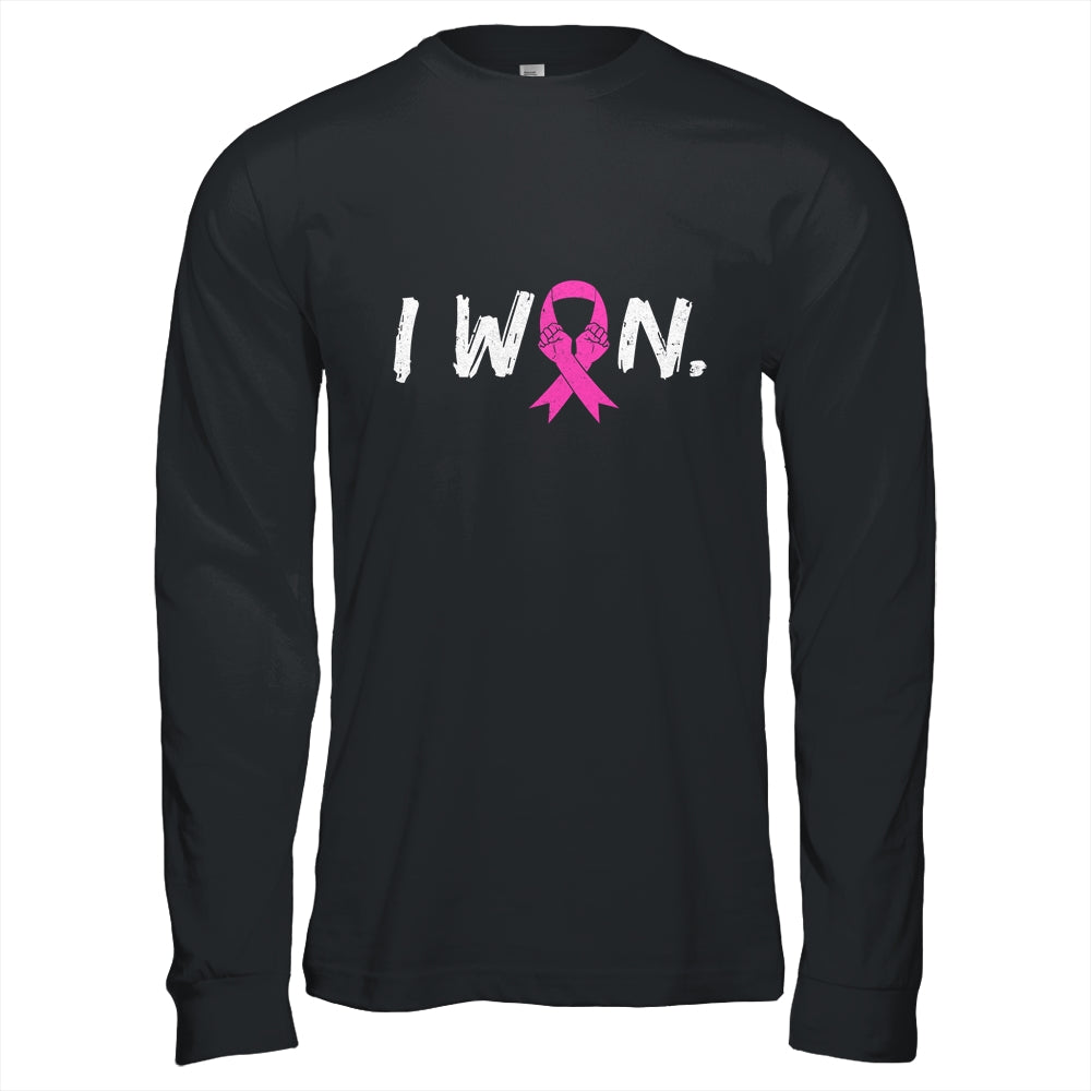 I Won Survivor Breast Cancer Awareness Warrior Pink Ribbon Shirt & Hoodie | teecentury