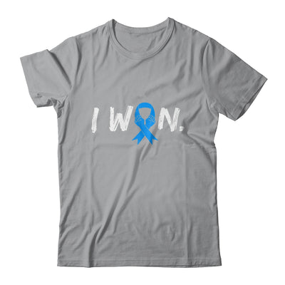 I Won Survivor Diabetes Awareness Warrior Blue Ribbon Shirt & Hoodie | teecentury