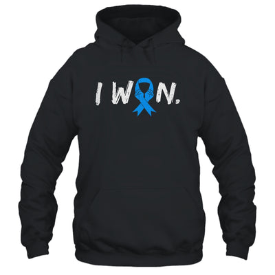 I Won Survivor Diabetes Awareness Warrior Blue Ribbon Shirt & Hoodie | teecentury