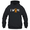 I Won Survivor Leukemia MS Awareness Warrior Orange Ribbon Shirt & Hoodie | teecentury