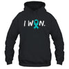 I Won Survivor Ovarian Cancer Awareness Warrior Teal Ribbon Shirt & Hoodie | teecentury