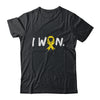 I Won Survivor Sarcoma Awareness Warrior Yellow Ribbon Shirt & Hoodie | teecentury