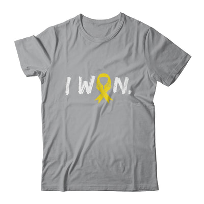 I Won Survivor Sarcoma Awareness Warrior Yellow Ribbon Shirt & Hoodie | teecentury