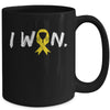 I Won Survivor Sarcoma Awareness Warrior Yellow Ribbon Mug | teecentury