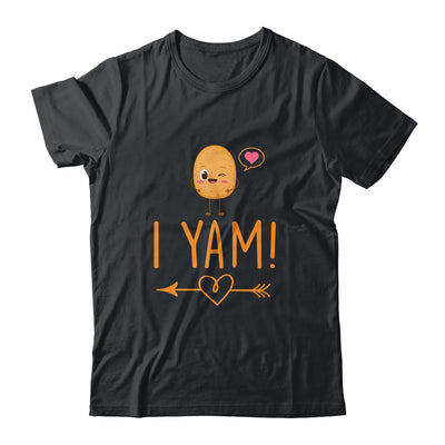 I Yam She's My Sweet Potato Thanksgiving Matching Couples Shirt & Hoodie | teecentury
