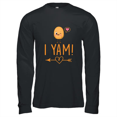 I Yam She's My Sweet Potato Thanksgiving Matching Couples Shirt & Hoodie | teecentury