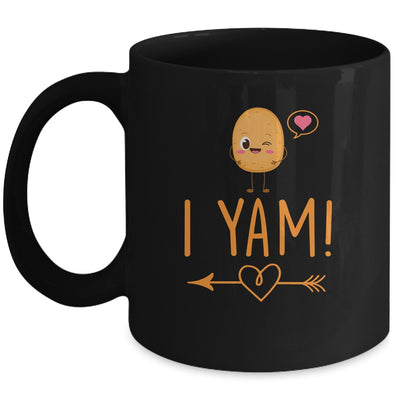 I Yam She's My Sweet Potato Thanksgiving Matching Couples Mug | teecentury