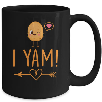 I Yam She's My Sweet Potato Thanksgiving Matching Couples Mug | teecentury