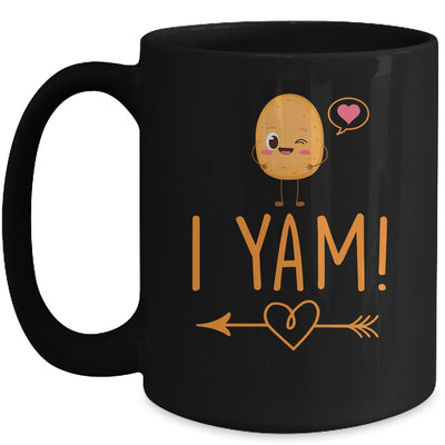 I Yam She's My Sweet Potato Thanksgiving Matching Couples Mug | teecentury