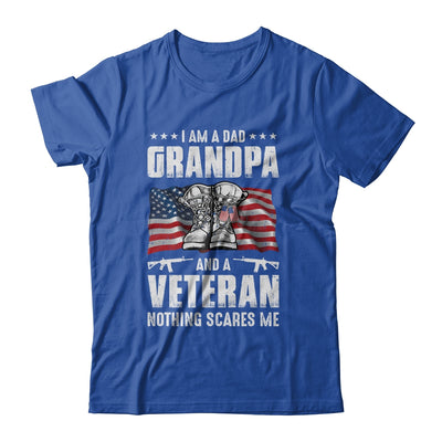 I'm A Dad Grandpa And A Veteran Nothing Scares Me Fathers Day T-Shirt & Hoodie | Teecentury.com