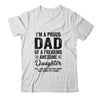 I'm A Dad Of An Awesome Daughter Funny Fathers Day T-Shirt & Hoodie | Teecentury.com