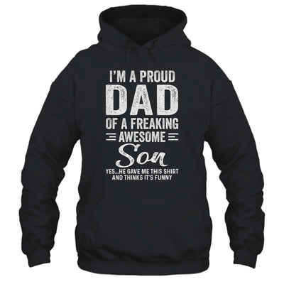 I'm A Dad Of An Awesome Son Fathers Day T-Shirt & Hoodie | Teecentury.com