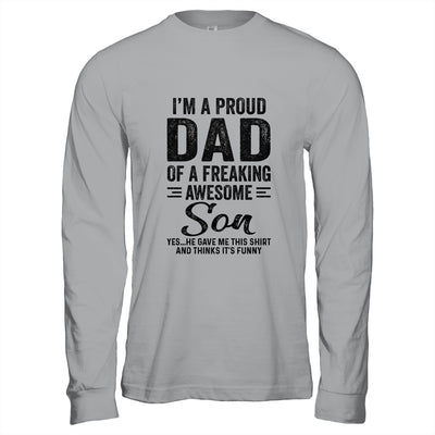 I'm A Dad Of An Awesome Son Funny Funny Fathers Day T-Shirt & Hoodie | Teecentury.com