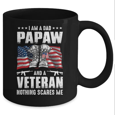 I'm A Dad PaPaw And A Veteran Nothing Scares Me Fathers Day Mug Coffee Mug | Teecentury.com
