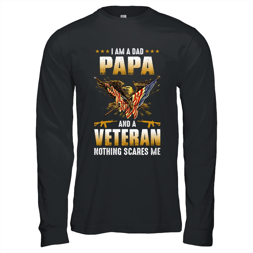 I'm A Dad Papa And A Veteran Father's Day T-Shirt & Hoodie | Teecentury.com