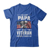 I'm A Dad Papa And A Veteran Nothing Scares Me Fathers Day T-Shirt & Hoodie | Teecentury.com