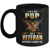 I'm A Dad Pop And A Veteran Father's Day Mug Coffee Mug | Teecentury.com