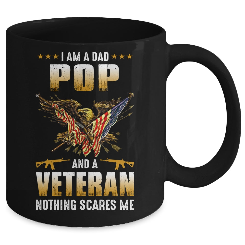 I'm A Dad Pop And A Veteran Father's Day Mug Coffee Mug | Teecentury.com