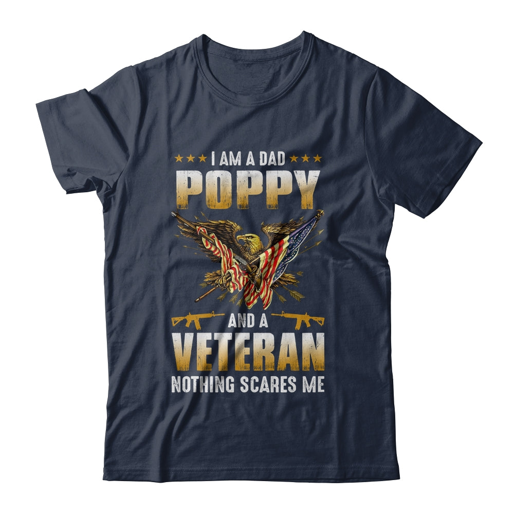 I'm A Dad Poppy And A Veteran Father's Day T-Shirt & Hoodie | Teecentury.com