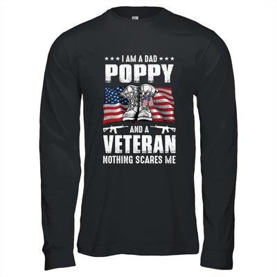 I'm A Dad Poppy And A Veteran Nothing Scares Me Fathers Day T-Shirt & Hoodie | Teecentury.com