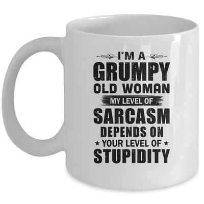 I'm A Grumpy Old Woman Old Lady Gift For Grandma Mom Mug Coffee Mug | Teecentury.com