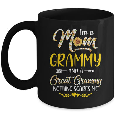 I'm A Mom Grammy Great Nothing Scares Me Mothers Day Mug Coffee Mug | Teecentury.com