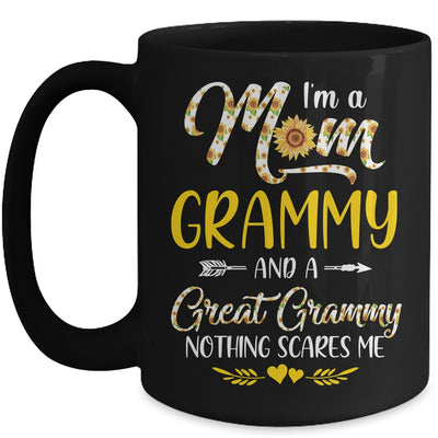 I'm A Mom Grammy Great Nothing Scares Me Mothers Day Mug Coffee Mug | Teecentury.com