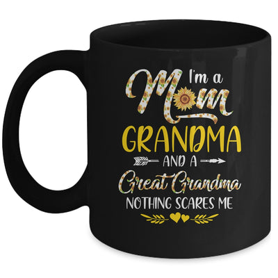 I'm A Mom Grandma Great Nothing Scares Me Mothers Day Mug Coffee Mug | Teecentury.com