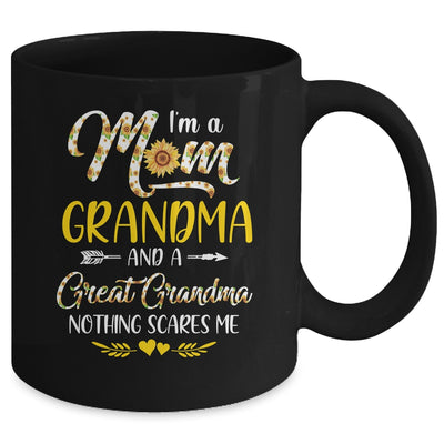 I'm A Mom Grandma Great Nothing Scares Me Mothers Day Mug Coffee Mug | Teecentury.com