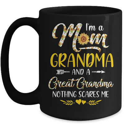 I'm A Mom Grandma Great Nothing Scares Me Mothers Day Mug Coffee Mug | Teecentury.com