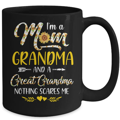 I'm A Mom Grandma Great Nothing Scares Me Mothers Day Mug Coffee Mug | Teecentury.com