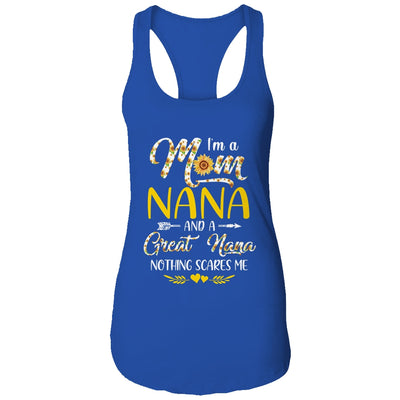 I'm A Mom Nana Great Nothing Scares Me Mothers Day T-Shirt & Tank Top | Teecentury.com