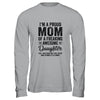 I'm A Mom Of An Awesome Daughter Funny Mothers Day T-Shirt & Hoodie | Teecentury.com