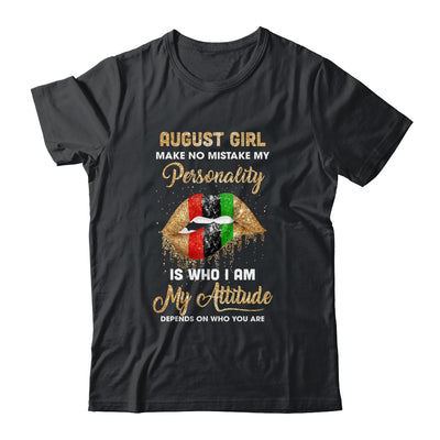 I'm August Girl Sexy Lip Black Women Virgo Birthday Gift T-Shirt & Tank Top | Teecentury.com