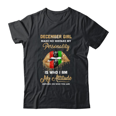 I'm December Girl Sexy Lip Black Women Capricorn Birthday Gift T-Shirt & Tank Top | Teecentury.com