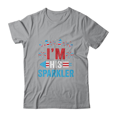 I'm His Sparkler His And Her 4th Of July Matching Couples T-Shirt & Tank Top | Teecentury.com