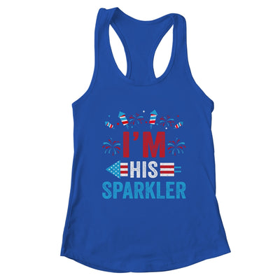 I'm His Sparkler His And Her 4th Of July Matching Couples T-Shirt & Tank Top | Teecentury.com