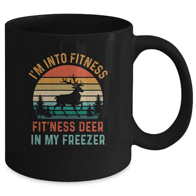 I'm Into Fitness Fit'Ness Whole Deer In My Freezer Vintage Mug Coffee Mug | Teecentury.com