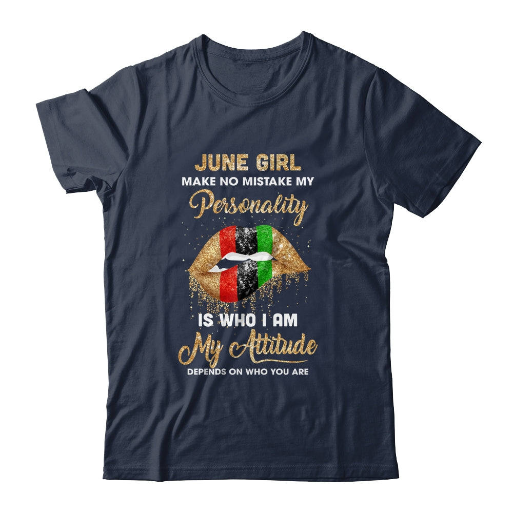 I'm June Girl Sexy Lip Black Women Cancer Birthday Gift T-Shirt & Tank Top | Teecentury.com
