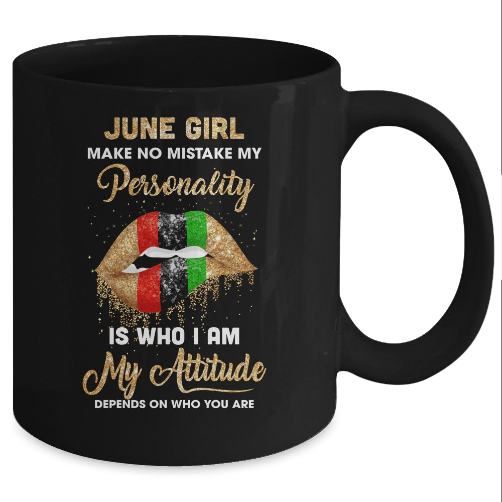 I'm June Girl Sexy Lip Black Women Cancer Birthday Gift Mug Coffee Mug | Teecentury.com