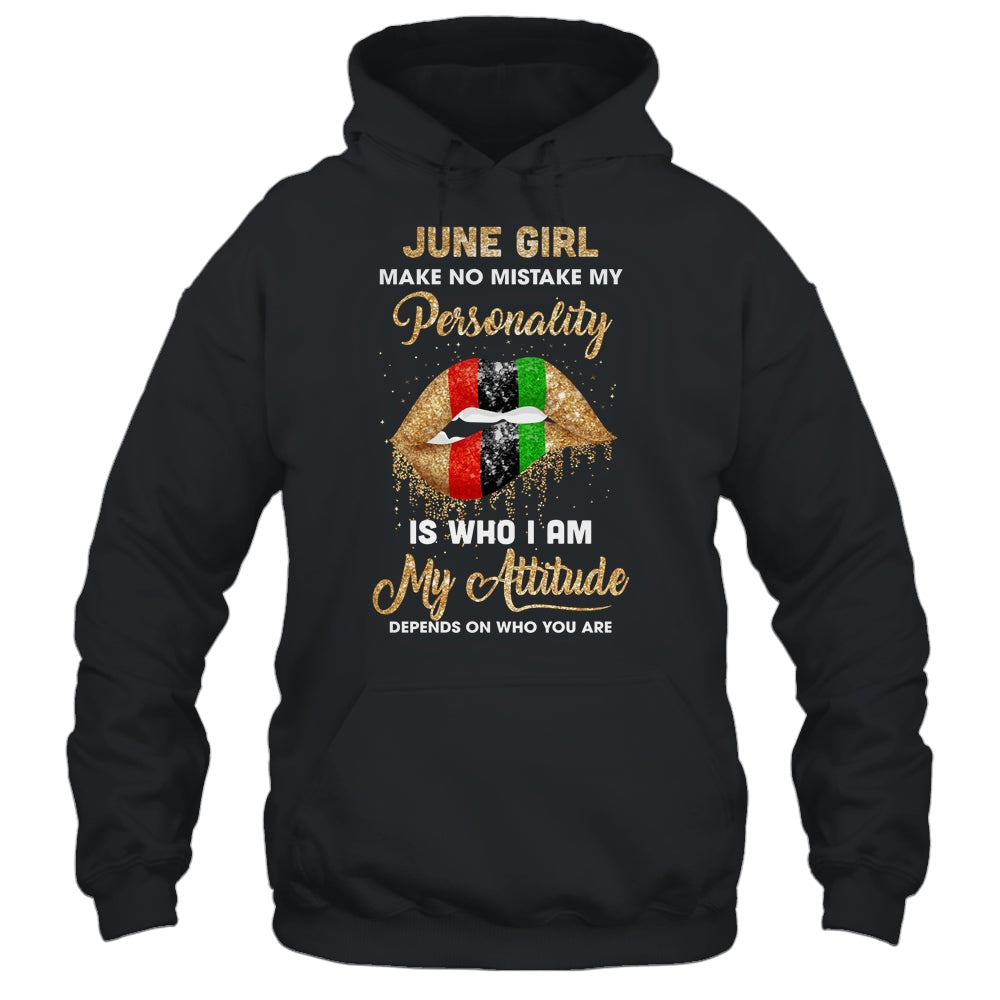 I'm June Girl Sexy Lip Black Women Cancer Birthday Gift T-Shirt & Tank Top | Teecentury.com