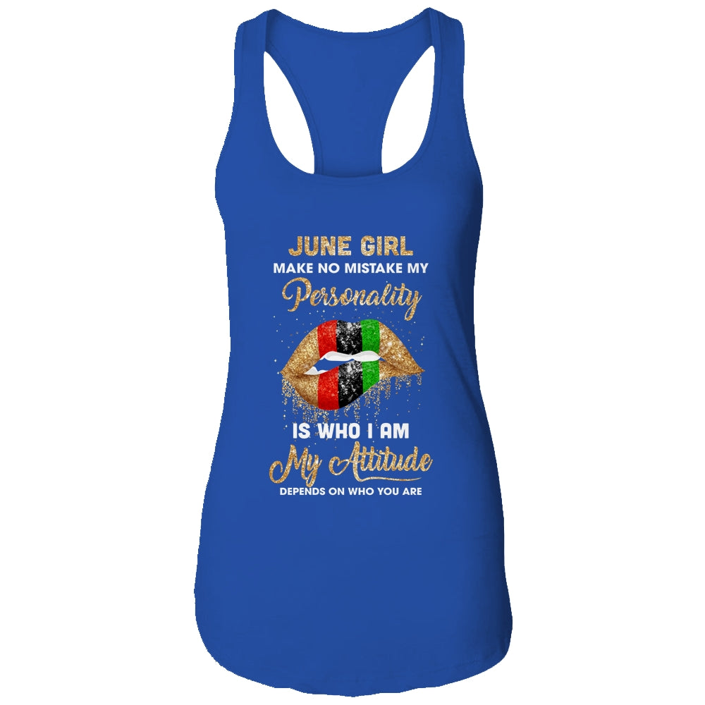 I'm June Girl Sexy Lip Black Women Cancer Birthday Gift T-Shirt & Tank Top | Teecentury.com